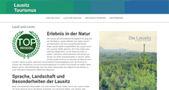 Desktop Screenshot of lausitz-tourismus.de