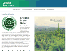 Tablet Screenshot of lausitz-tourismus.de